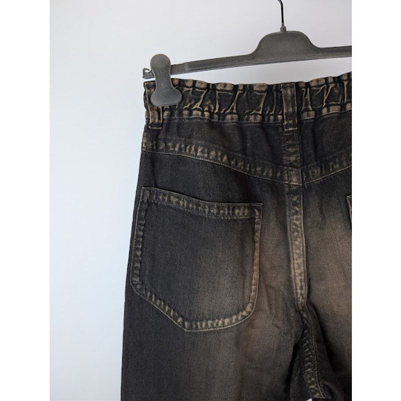 Maison MIHARA YASUHIRO o1rshd1 Amateur Sewn Wide Denim Jeans in Black Size US 32 / EU 48 - 16 Thumbnail