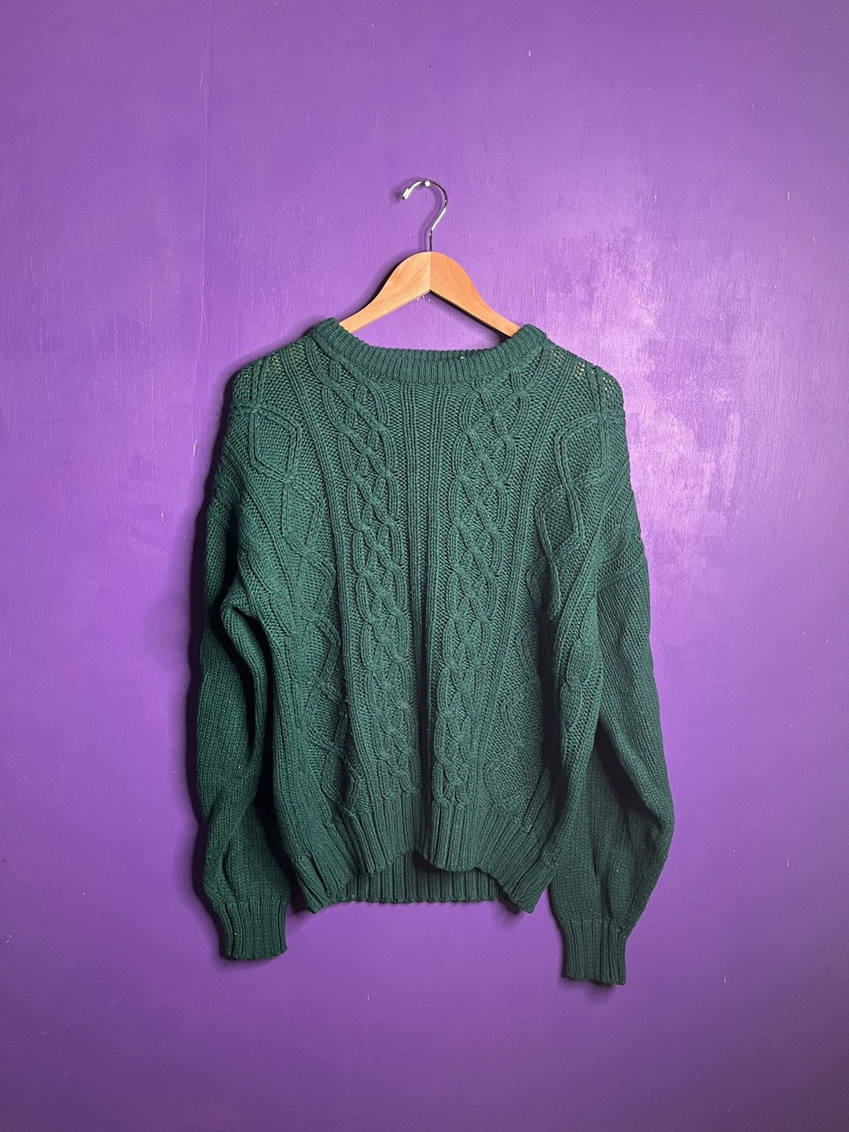 Vintage Vintage 90s Oakton limited cable knit sweater Size US L / EU 52-54 / 3 - 1 Thumbnail