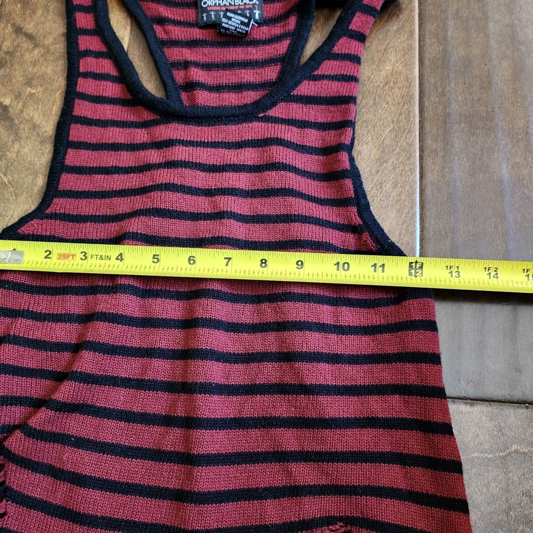 Vintage Orphan Black Tank Top Shirt XS Women Striped Limited Edition Sleeveless Pullover Black casual Summer Spring Fall Mens Womens Girls not applicable Size XS / US 0-2 / IT 36-38 - 6 Thumbnail