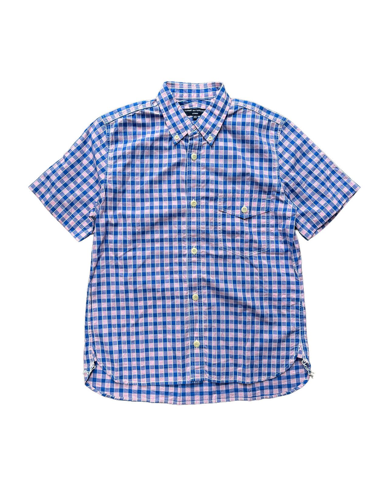 Comme des Garcons CDG Check Button Down Shirt Pink XS Size US XS / EU 42 / 0 - 1 Thumbnail