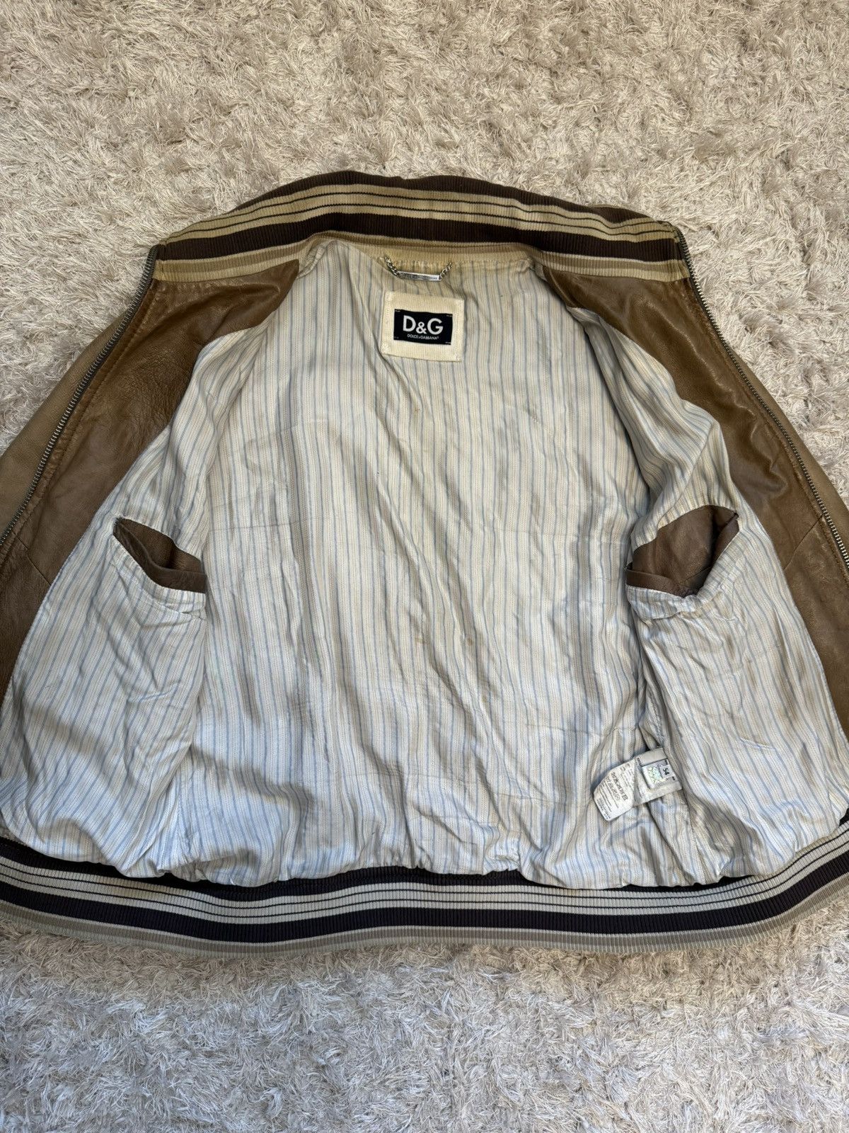 Dolce & Gabbana × Japanese Brand Dolce&Gabbana Leather jacket 🧥 Size US L / EU 52-54 / 3 - 6 Thumbnail