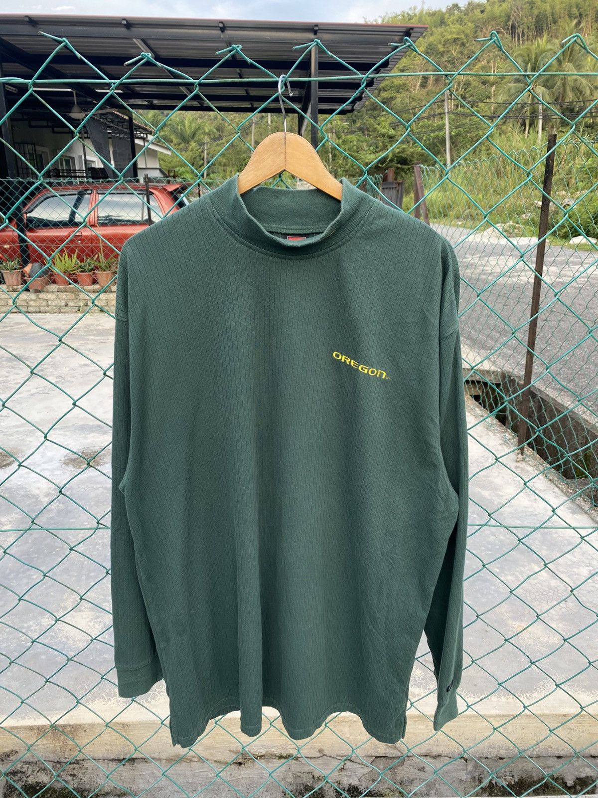 Nike Vintage 90’s Nike oregon mock neck swoosh long sleeve tees Size US XXL / EU 58 / 5 - 1 Thumbnail