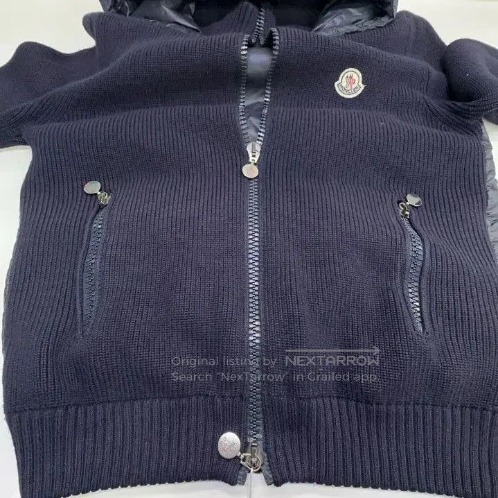 Moncler Moncler Small Logo Knit Spliced Jacket. Size US L / EU 52-54 / 3 - 4 Thumbnail