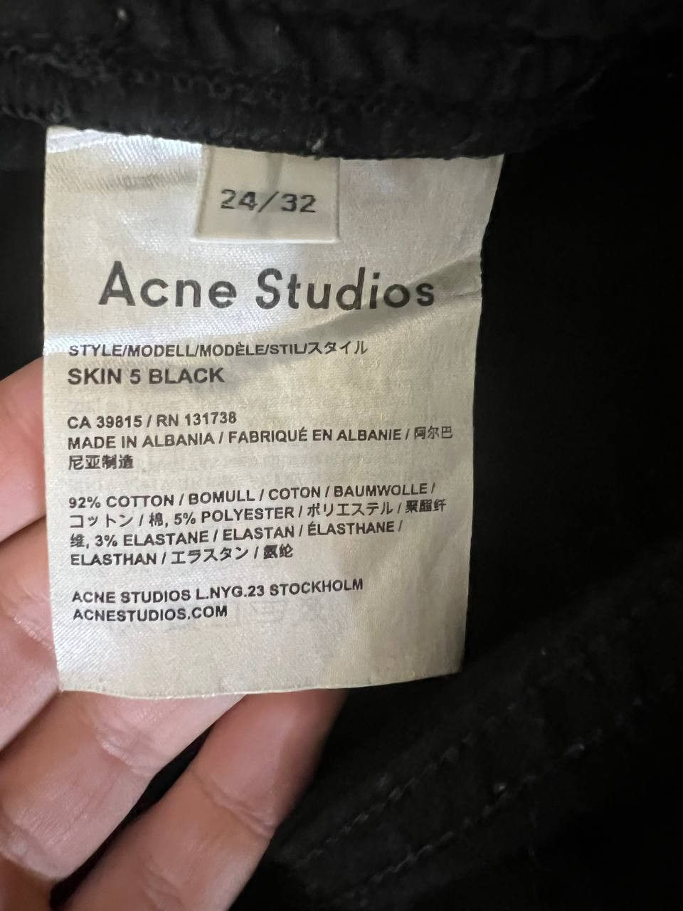 Acne Studios Acne Studios Vintage Black Skinny Jeans Size US 26 / EU 42 - 5 Thumbnail