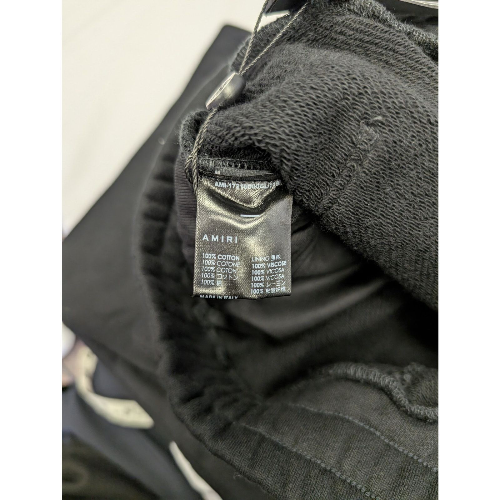 Amiri o1rshd1 Micro MA Bar Sweatpant in Black Size US 32 / EU 48 - 11 Thumbnail