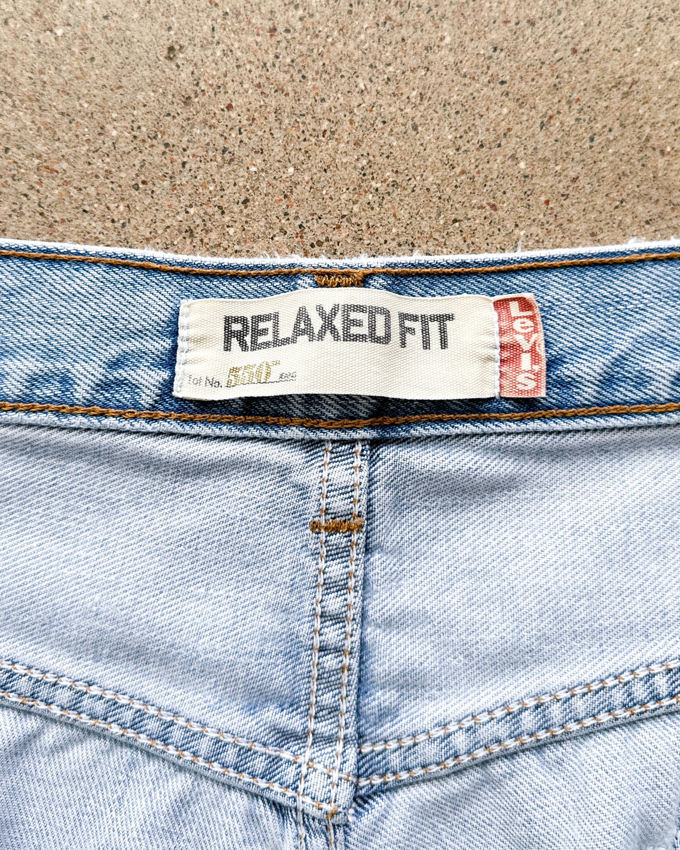 Levi's Vintage 2000s Levi's 550 Jeans Y2K Baggy Men's 34 Light Wash Size US 34 / EU 50 - 3 Thumbnail