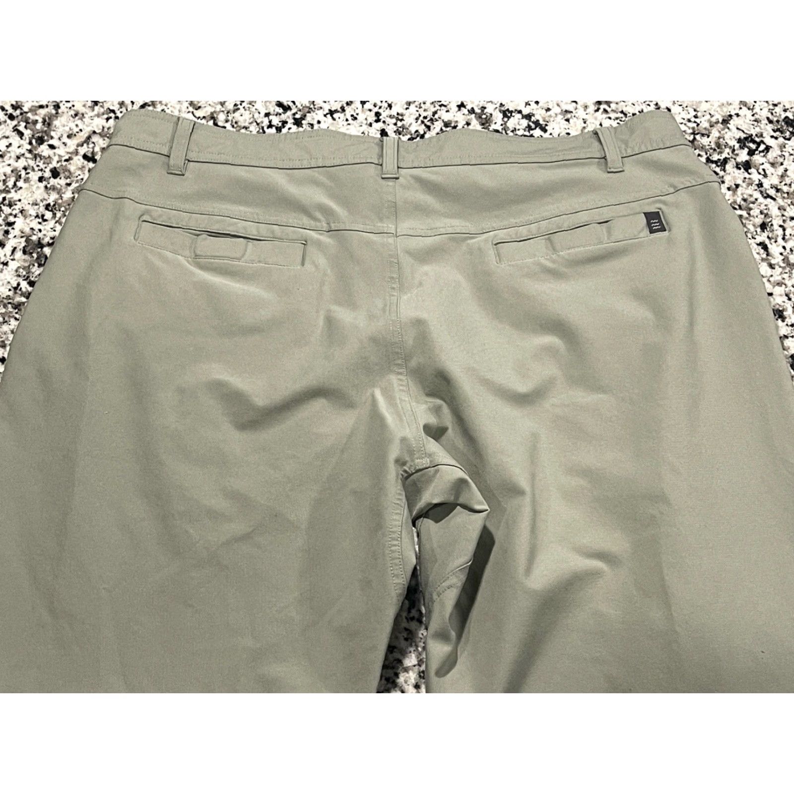 Vintage Free Fly Pants Men's 35x31 Chino Sage Nylon Stretch Outdoors Hiking Performance Size US 35 - 6 Thumbnail
