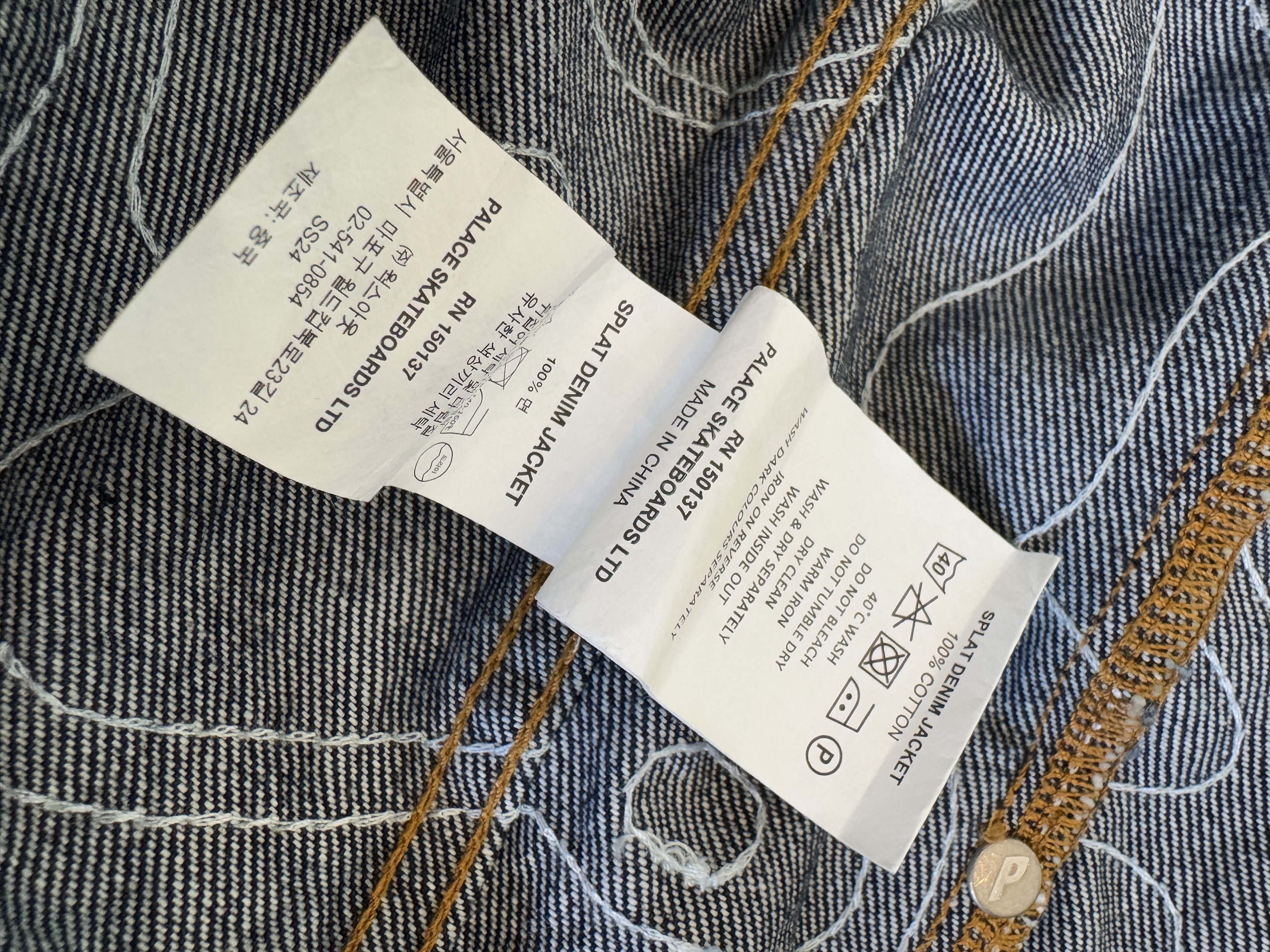 Palace Palace Splat Denim Jacket Embroidered Indigo Size US M / EU 48-50 / 2 - 12 Thumbnail