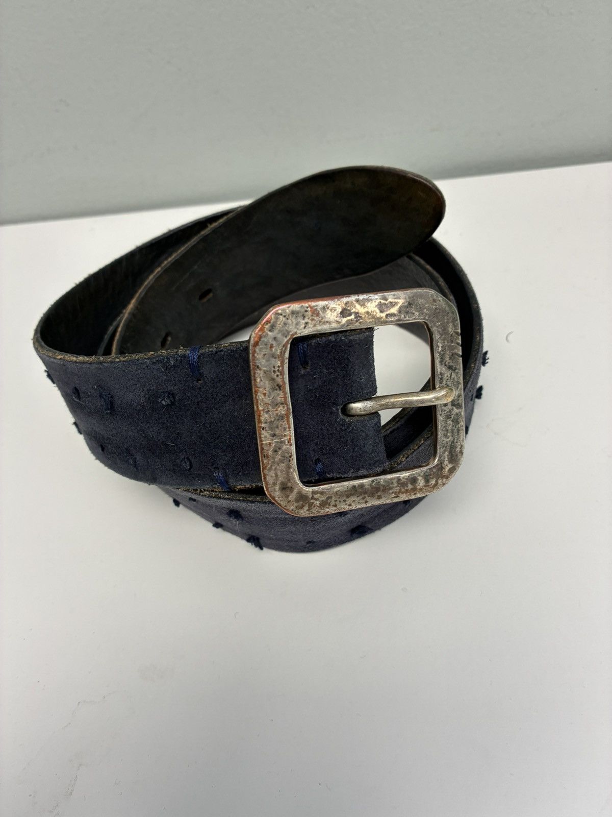 John Varvatos Suede Knotted Belt 34 Size 34 - 4 Thumbnail