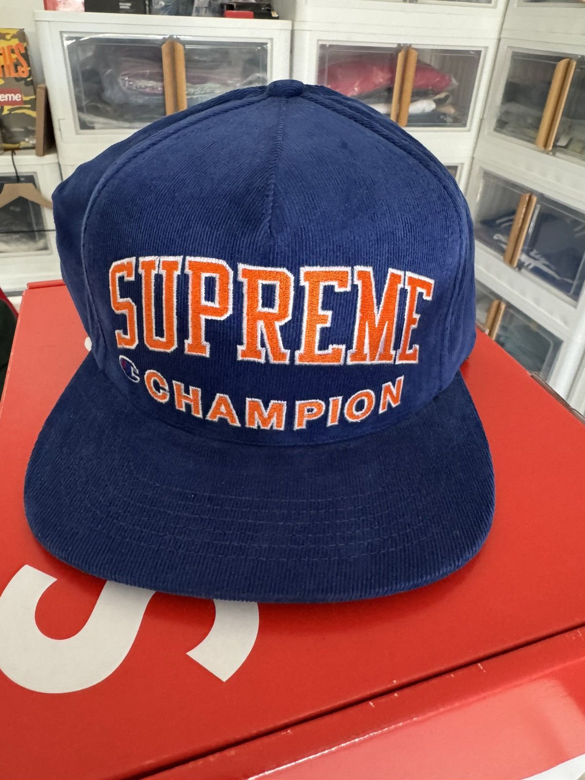 Champion × Supreme Supreme Champion Corduroy Hat Size ONE SIZE - 1 Thumbnail