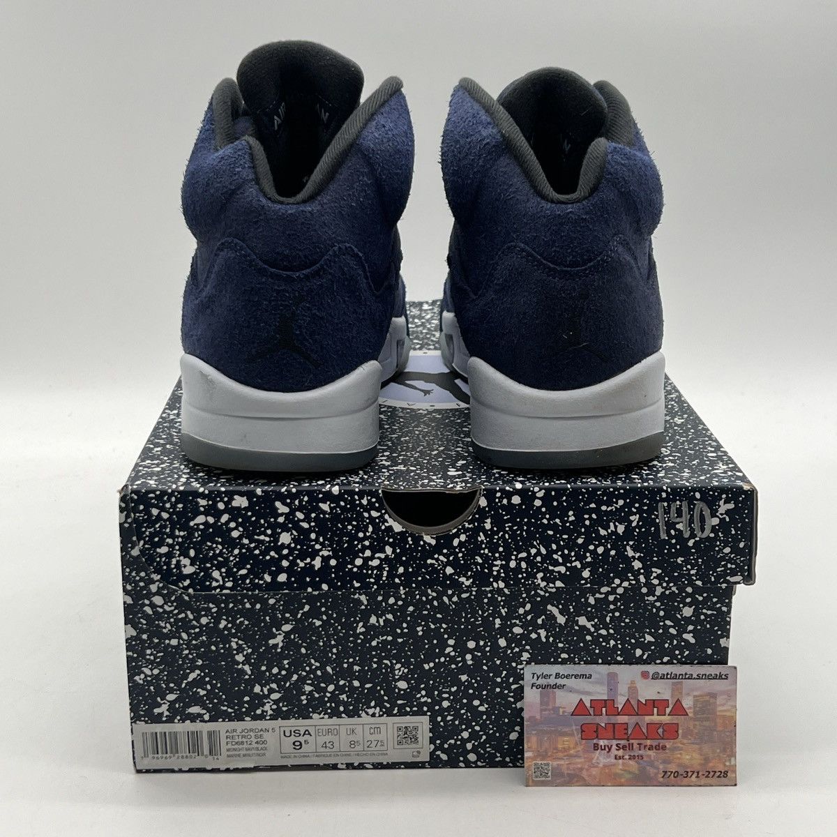 Jordan Brand Air Jordan 5 midnight navy Size US 9.5 / EU 42-43 - 3 Thumbnail