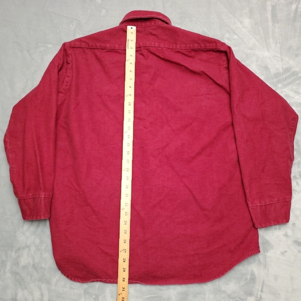Vintage VINTAGE Woodsman Shirt Men XL Maroon Chamois Long Sleeve Flannel Made in USA Size US XL / EU 56 / 4 - 6 Thumbnail