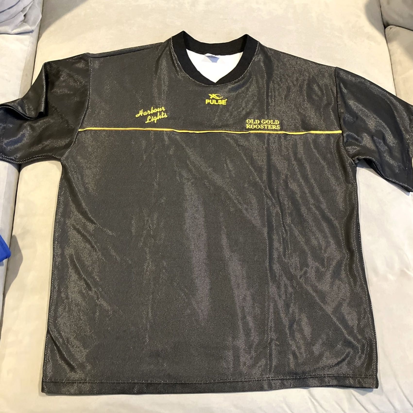Vintage Pulse COCKSPUR OLD GOLD ROOSTERS Jersey Black XL Men Size US XL / EU 56 / 4 - 2 Thumbnail