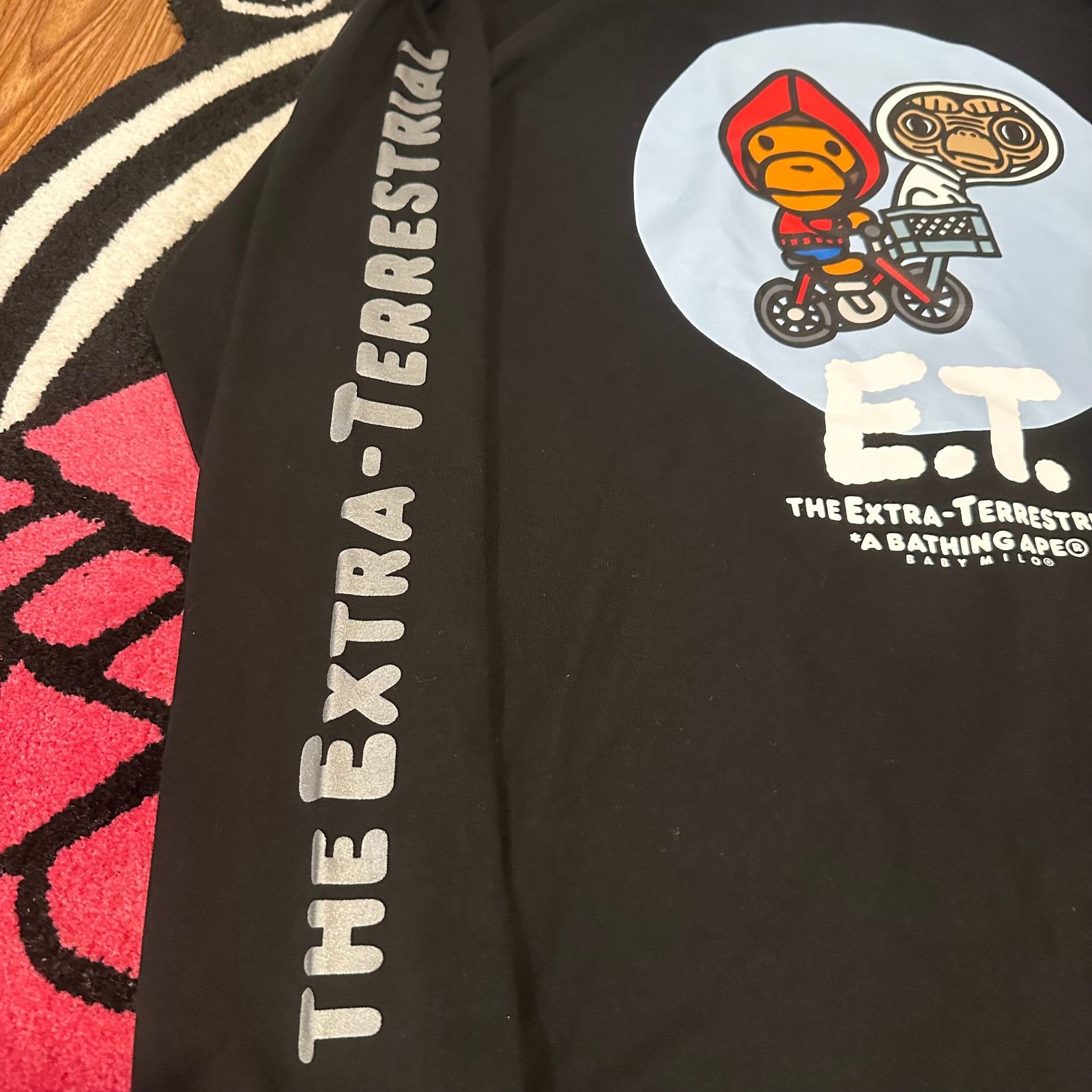 Bape BAPE x E.T. Baby Milo Long-Sleeve Tee – Black XL Size US XL / EU 56 / 4 - 3 Thumbnail
