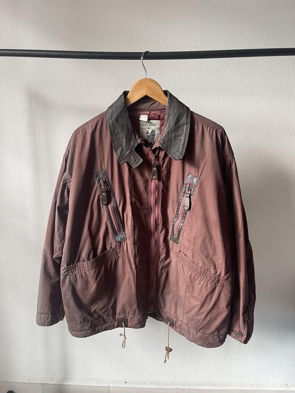 Nigel Cabourn 80s 90s Nigel Caboun Faded Flight Jacket 96 Size US L / EU 52-54 / 3 - 2 Thumbnail