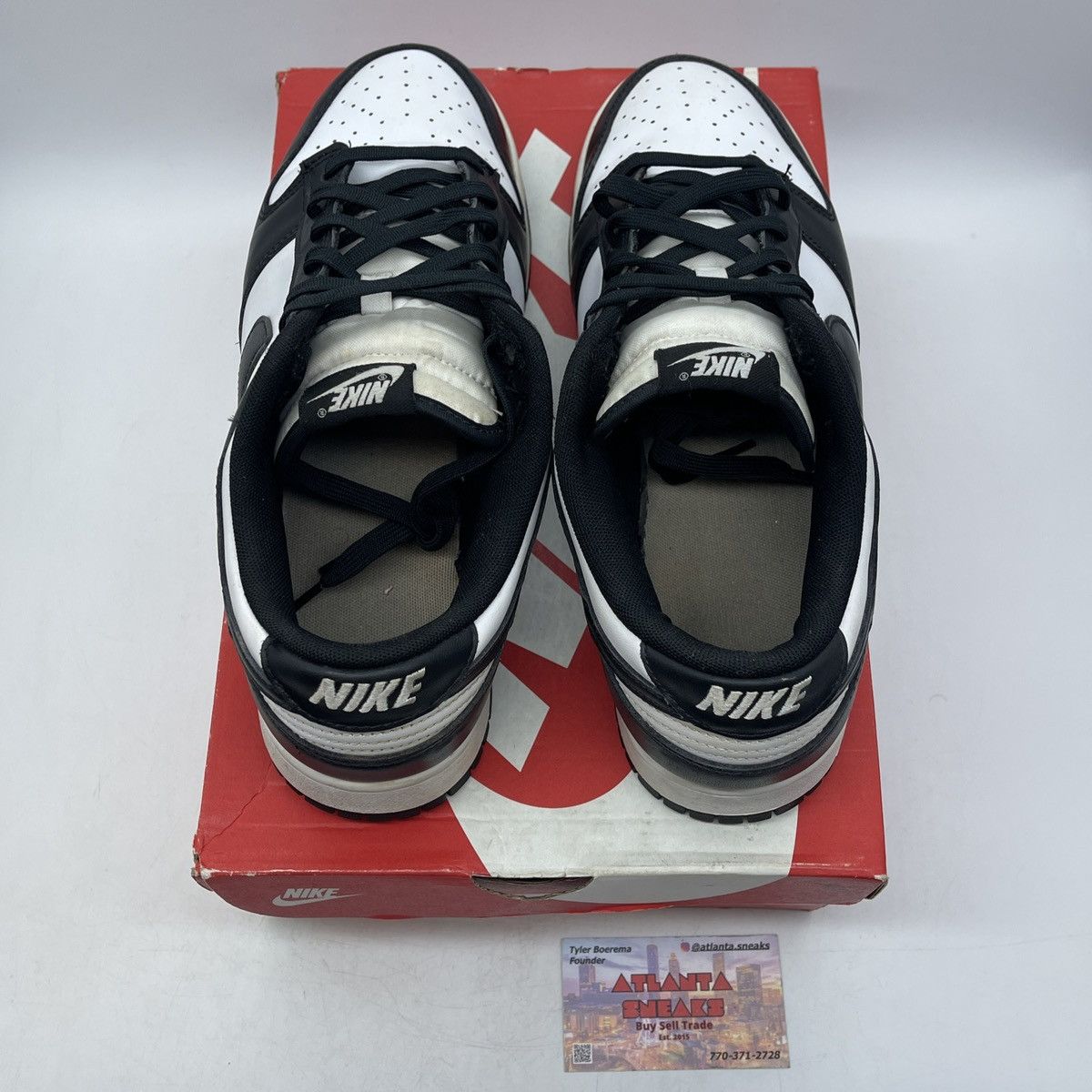 Nike Dunk low black white Size US 10.5 / EU 43-44 - 6 Thumbnail