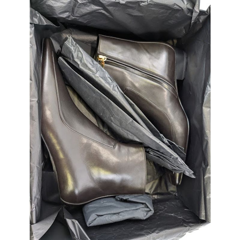 Saint Laurent Paris o1rshd1 Nappa Giannutri Paolo 30 Boots in Eagle Brown Size US 8 / EU 41 - 21 Thumbnail