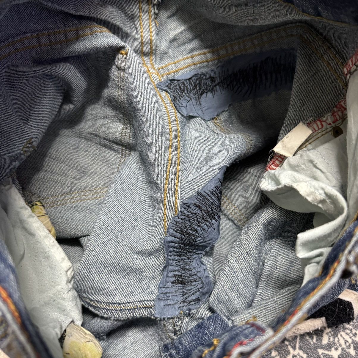 Devilock Vintage Devilock Distressed Denim Jeans Size US 30 / EU 46 - 20 Thumbnail