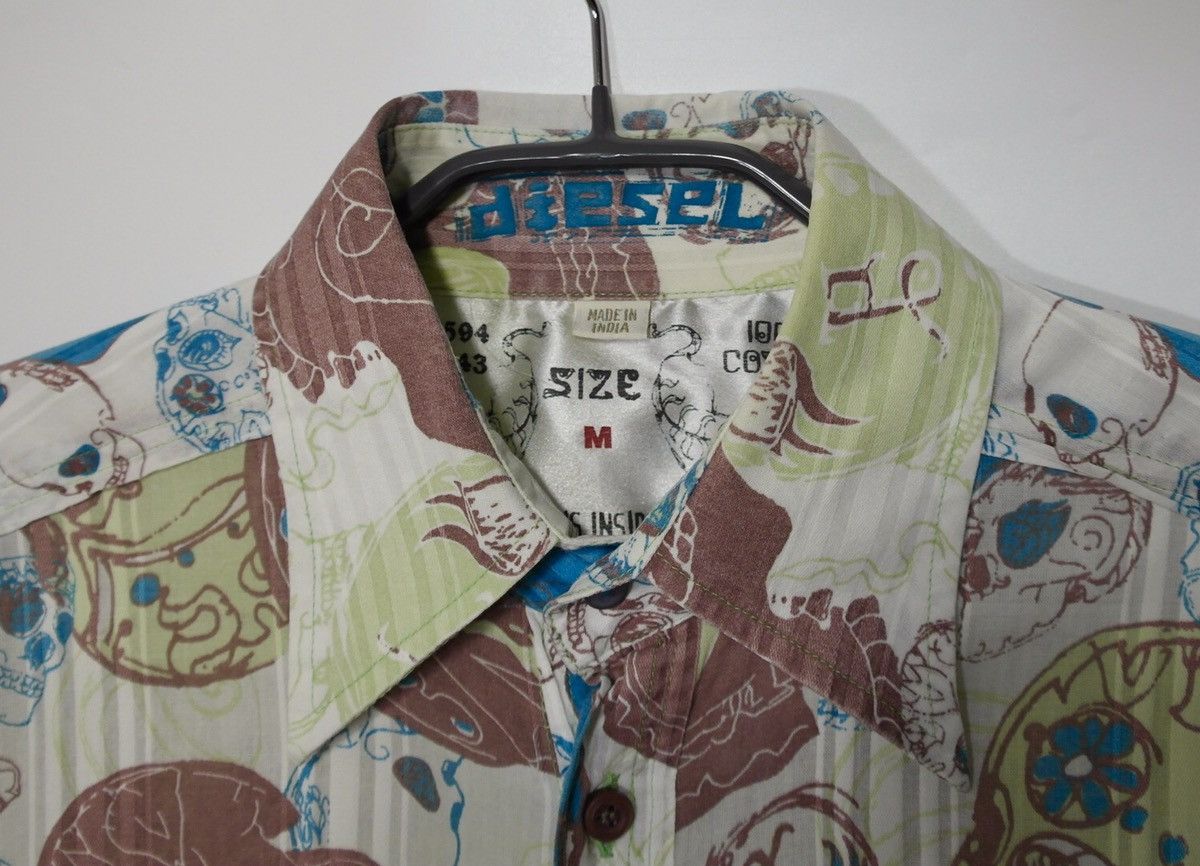 Diesel Diesel Skull Short Sleeve Shirt Men’s M Multicolor Size US M / EU 48-50 / 2 - 6 Thumbnail