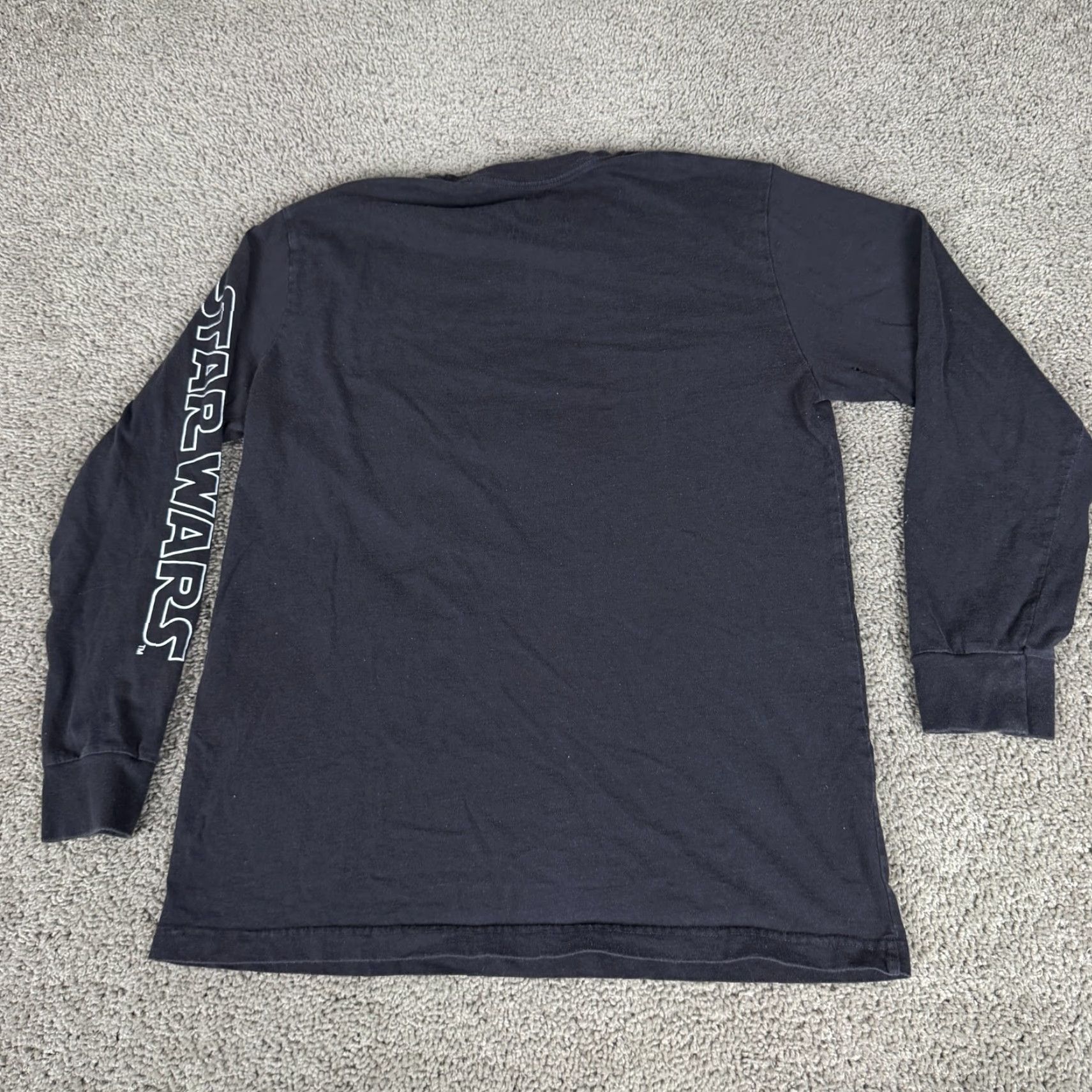 Mad Engine Star Wars Shirt Mens Large Black White Millennium Falcon Long Sleeve Print Size US L / EU 52-54 / 3 - 5 Thumbnail