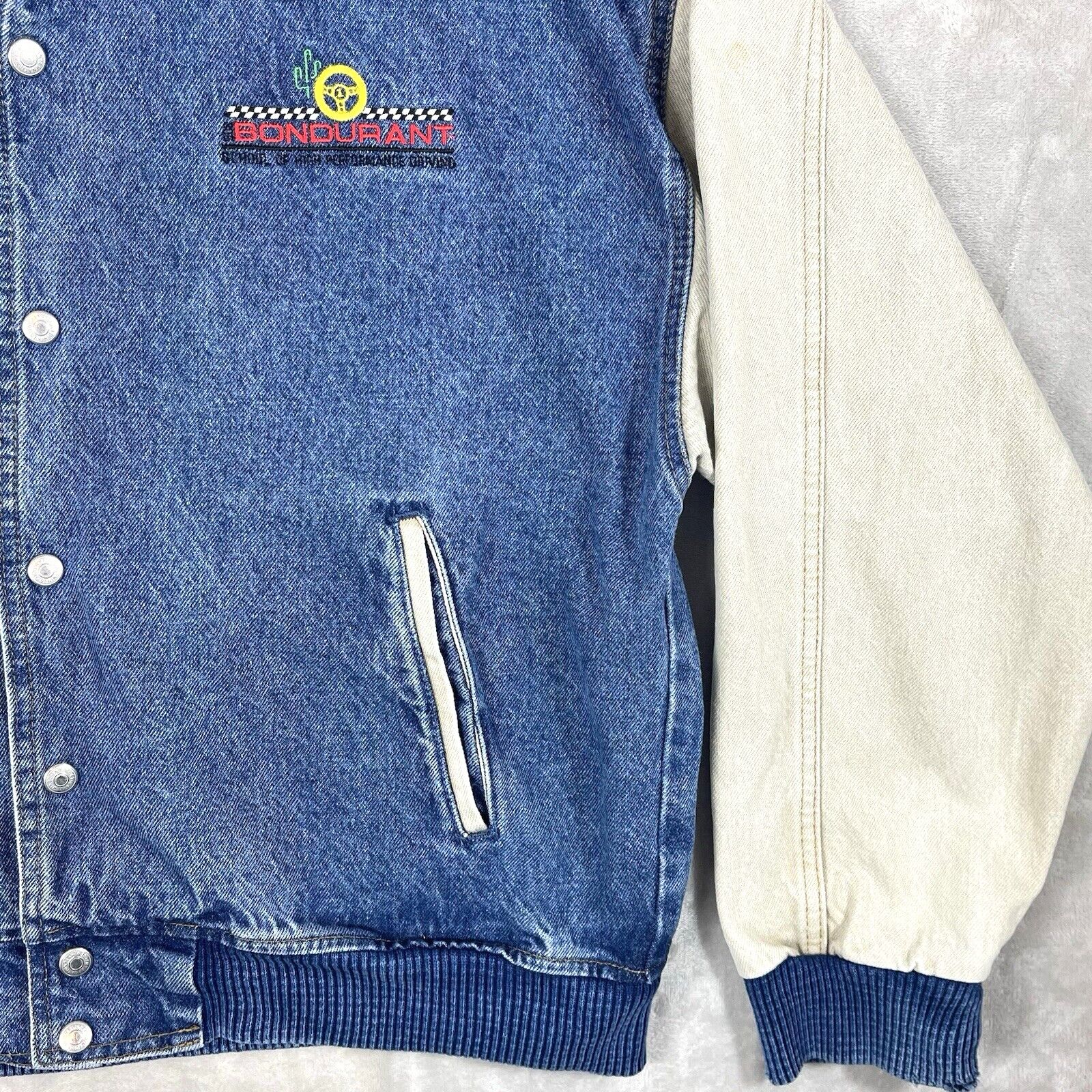 Other Vtg 90s Bob Bondurant Signature Series Varsity Racing Jacket Size US M / EU 48-50 / 2 - 4 Thumbnail