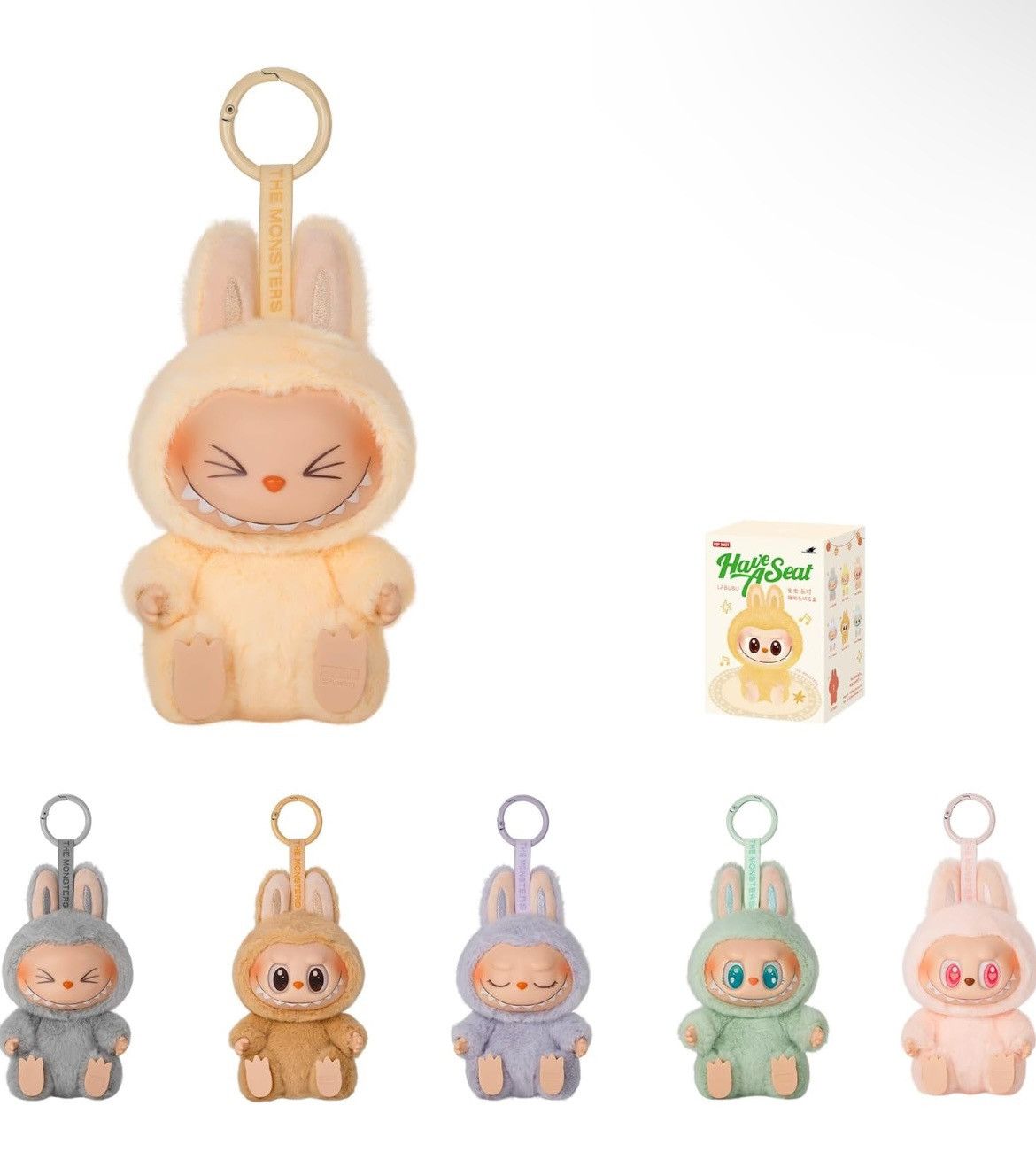 POP MART POP MART The Monsters Have a Seat Vinyl Labubu Bag Charm Size ONE SIZE - 1 Thumbnail