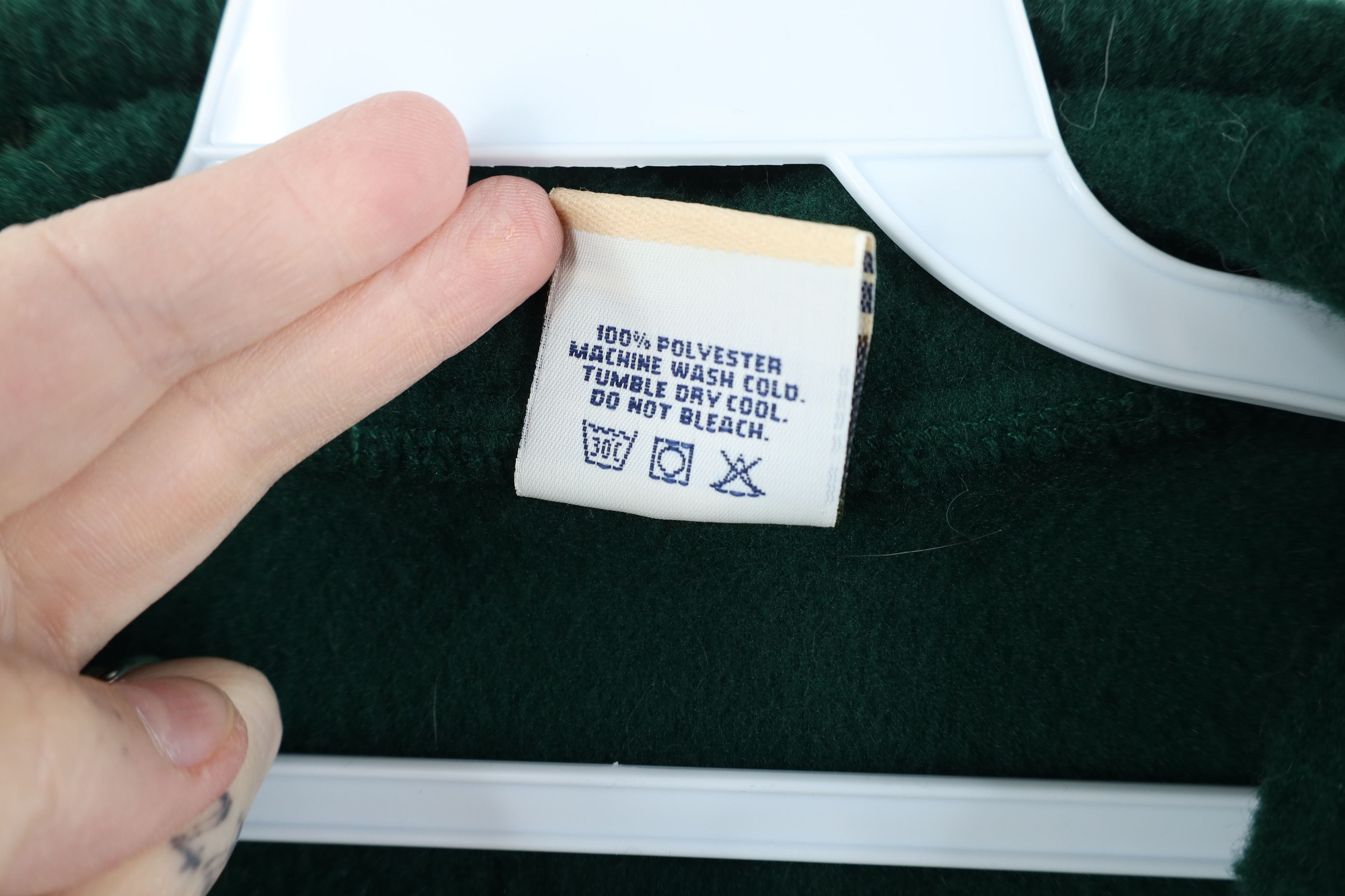 Vintage Vintage 90s Osterman Staff Half Zip Fleece Sweater Green USA Size US L / EU 52-54 / 3 - 6 Thumbnail