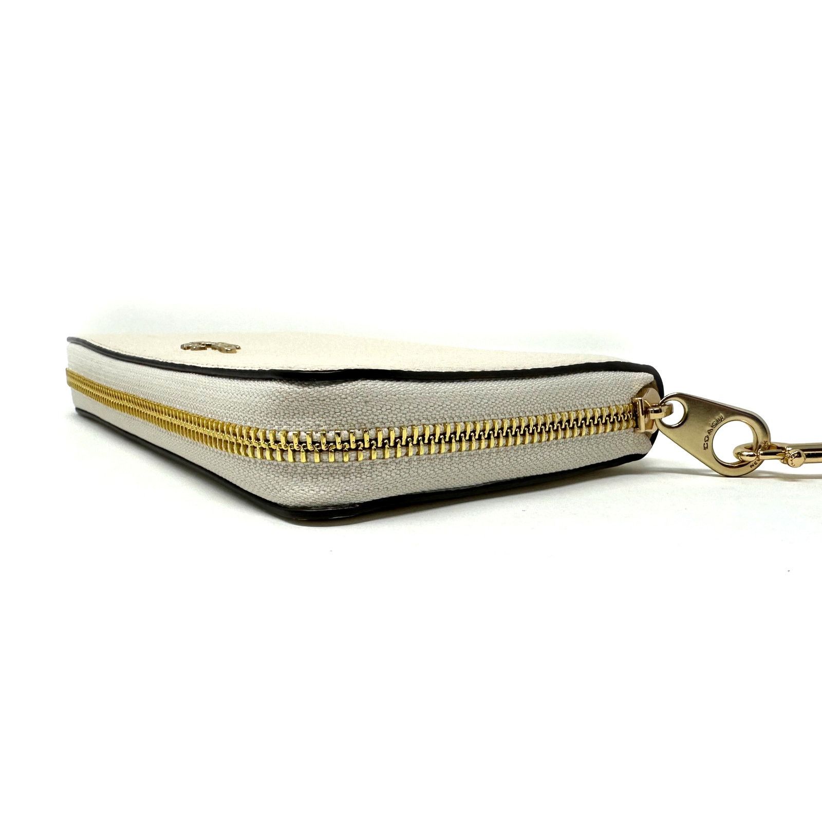 Coach Coach Long Zip Around Wallet Chalk White Leather C4451 New Size ONE SIZE - 5 Thumbnail