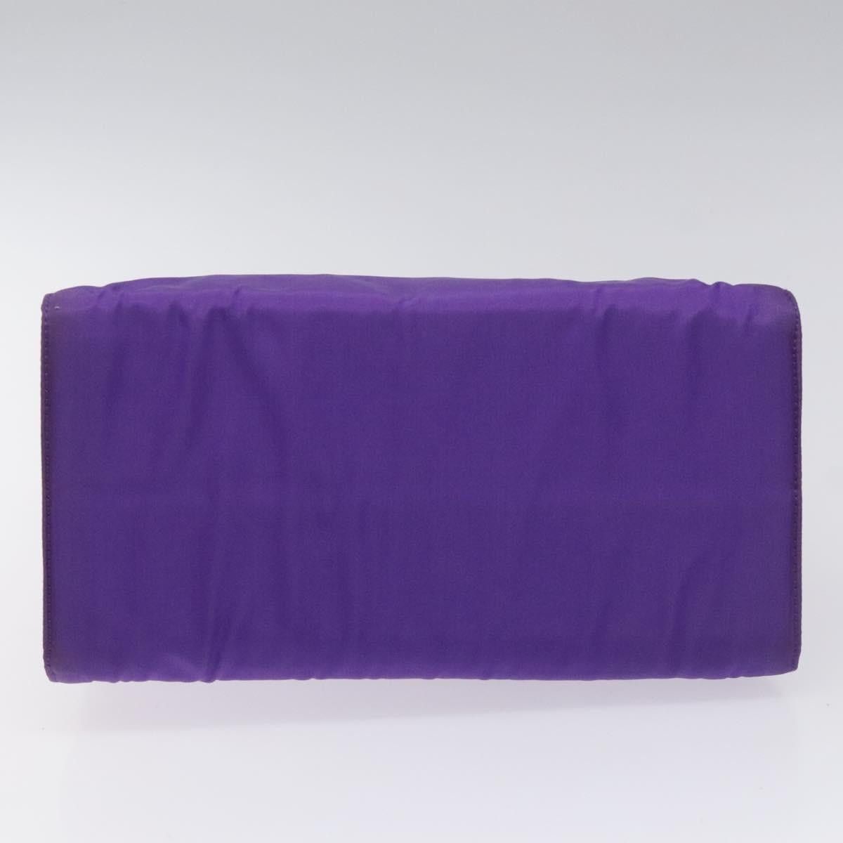 Prada PRADA Hand Bag Nylon Purple Gold Size ONE SIZE - 9 Thumbnail