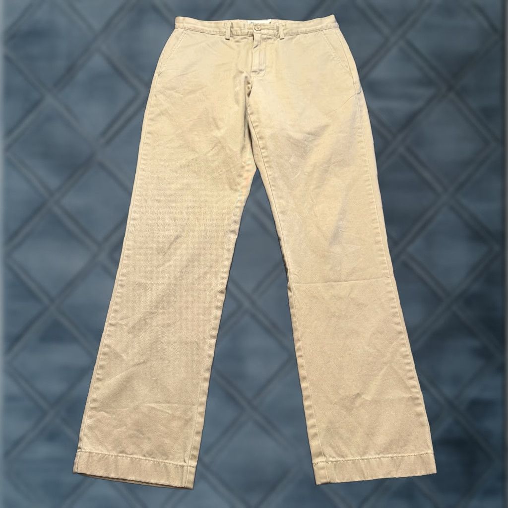 J.Crew J.CREW Pants Slim Beige 32x32 Regular 100% Cotton Chino Mens Straight Modern Vintage No Size US 32 / EU 48 - 1 Thumbnail