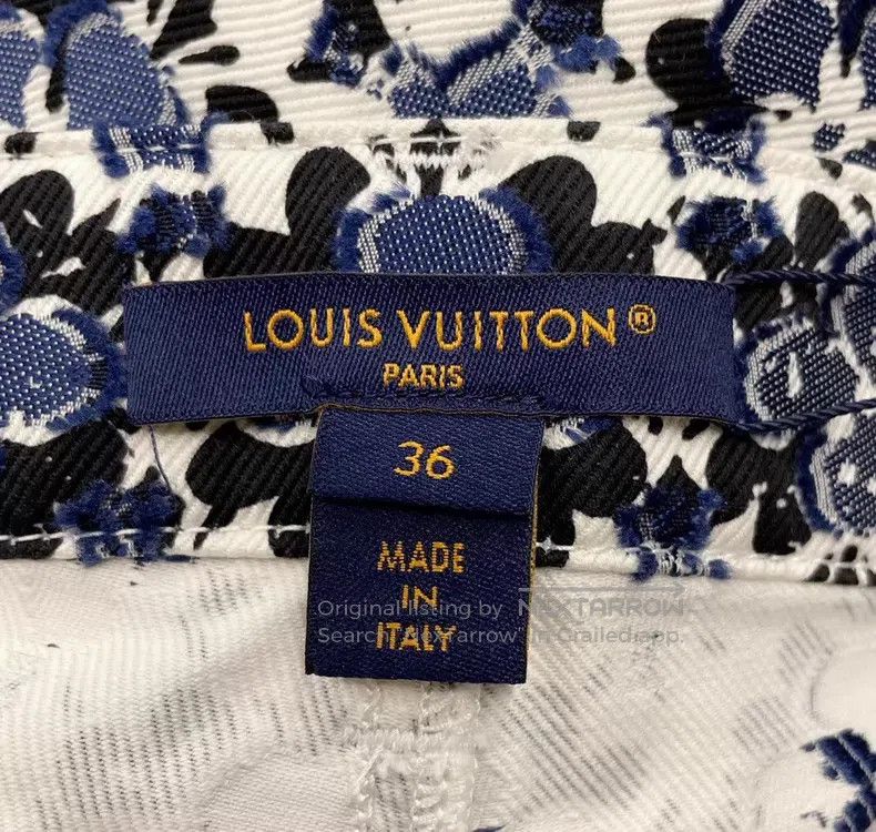 Louis Vuitton Louis Vuitton Blue Full Flower Jeans Size US 36 / EU 52 - 5 Thumbnail