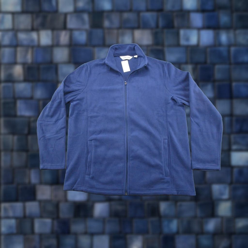 Lands' End NWT Lands’ End Womens Fleece Full Zip Lightweight Jacket XL Blue Women Regular Size XL Jacket Size XL / US 12-14 / IT 48-50 - 1 Thumbnail