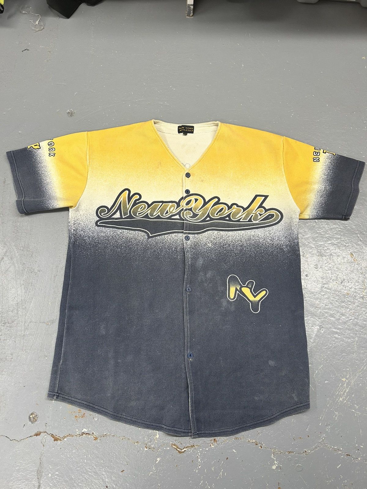 MLB × Vintage Crazy Vintage Y2K New York Baseball Jersey Travis Style 90s Size US XXL / EU 58 / 5 - 1 Thumbnail