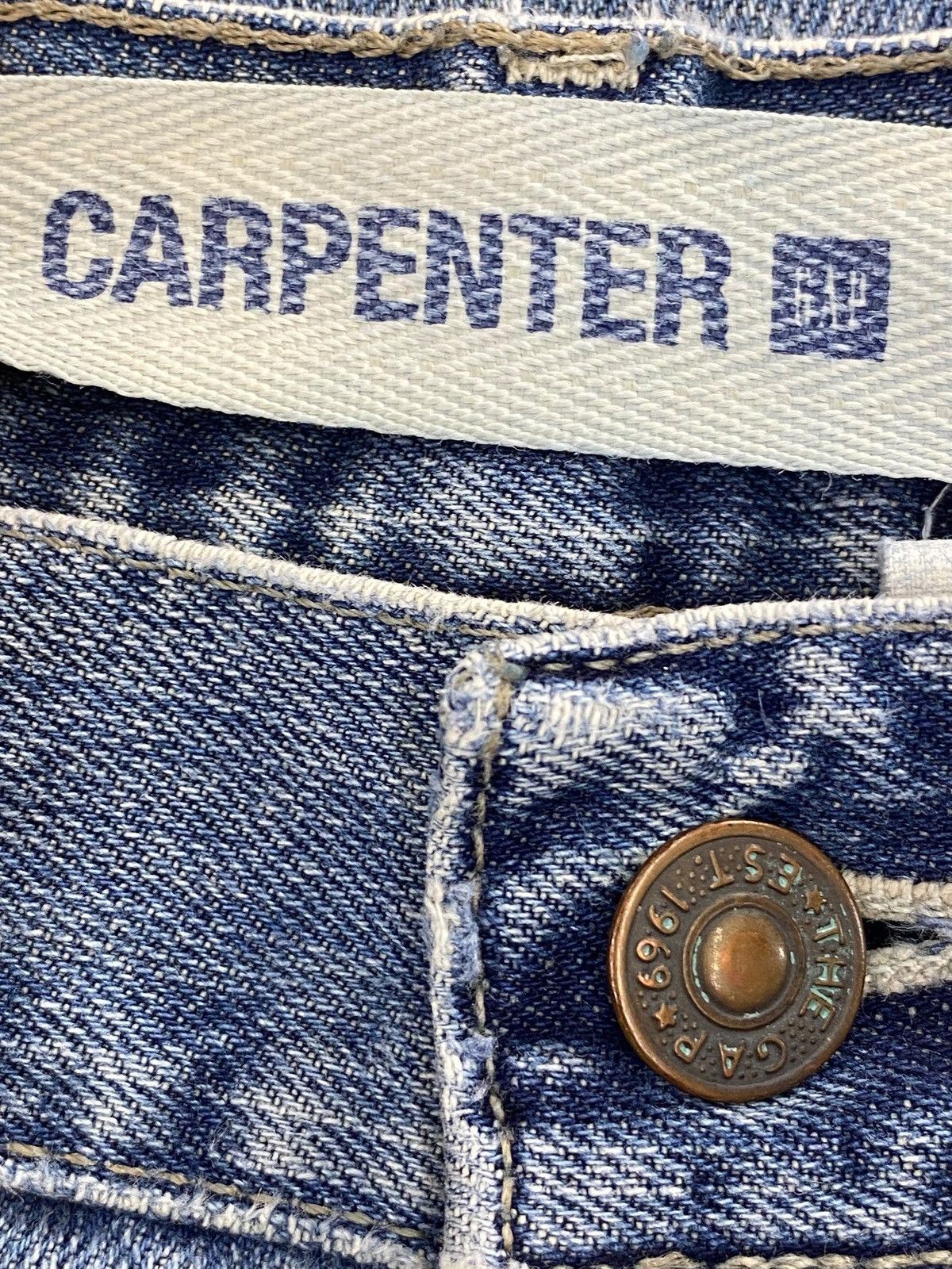 Japanese Brand Japanese Brand Faded awash Carpenter Style Wide Leg Jean Size US 30 / EU 46 - 9 Thumbnail