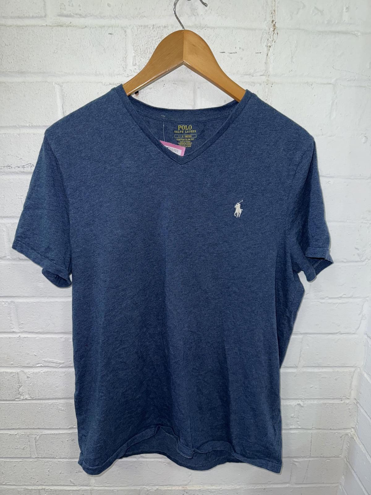 Polo Ralph Lauren Polo Ralph Lauren Custom Slim Fit V-Neck T-Shirt - Size L Size US L / EU 52-54 / 3 - 1 Thumbnail
