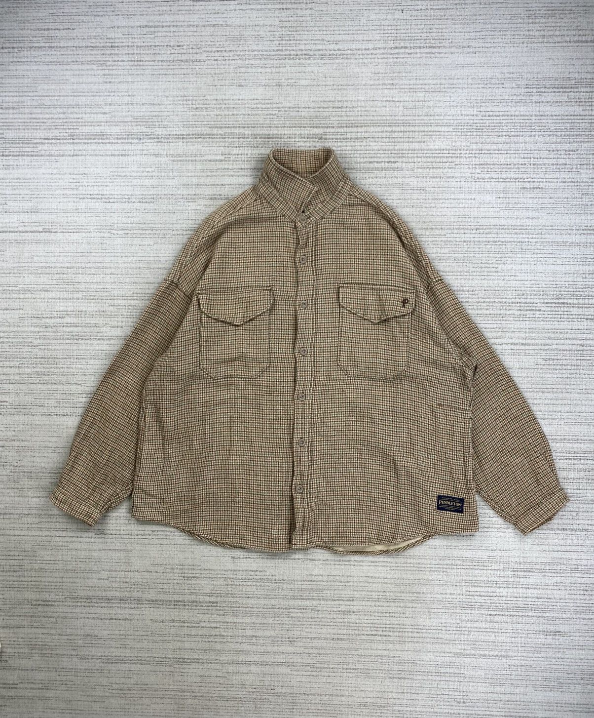 Pendleton × Vintage Vintage Pendleton With Patch Embroidery Logo Flannel Size US XL / EU 56 / 4 - 5 Thumbnail