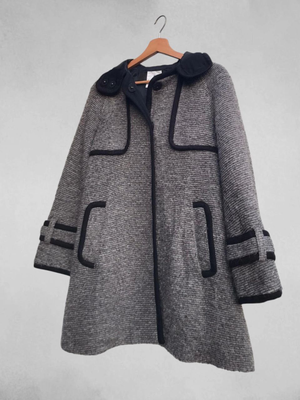 Lanvin Lanvin en Bleu Mohair Coat Size XS / US 0-2 / IT 36-38 - 5 Thumbnail