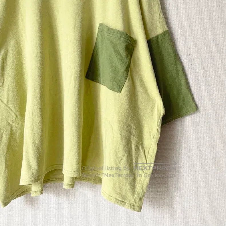 Kapital Kapital Avocado green stitched loose T-shirt Size US S / EU 44-46 / 1 - 4 Thumbnail