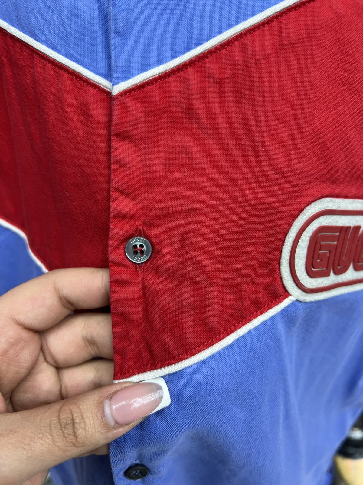 Gucci Gucci Bowling Patch Botton Up Tee Size US L / EU 52-54 / 3 - 6 Thumbnail