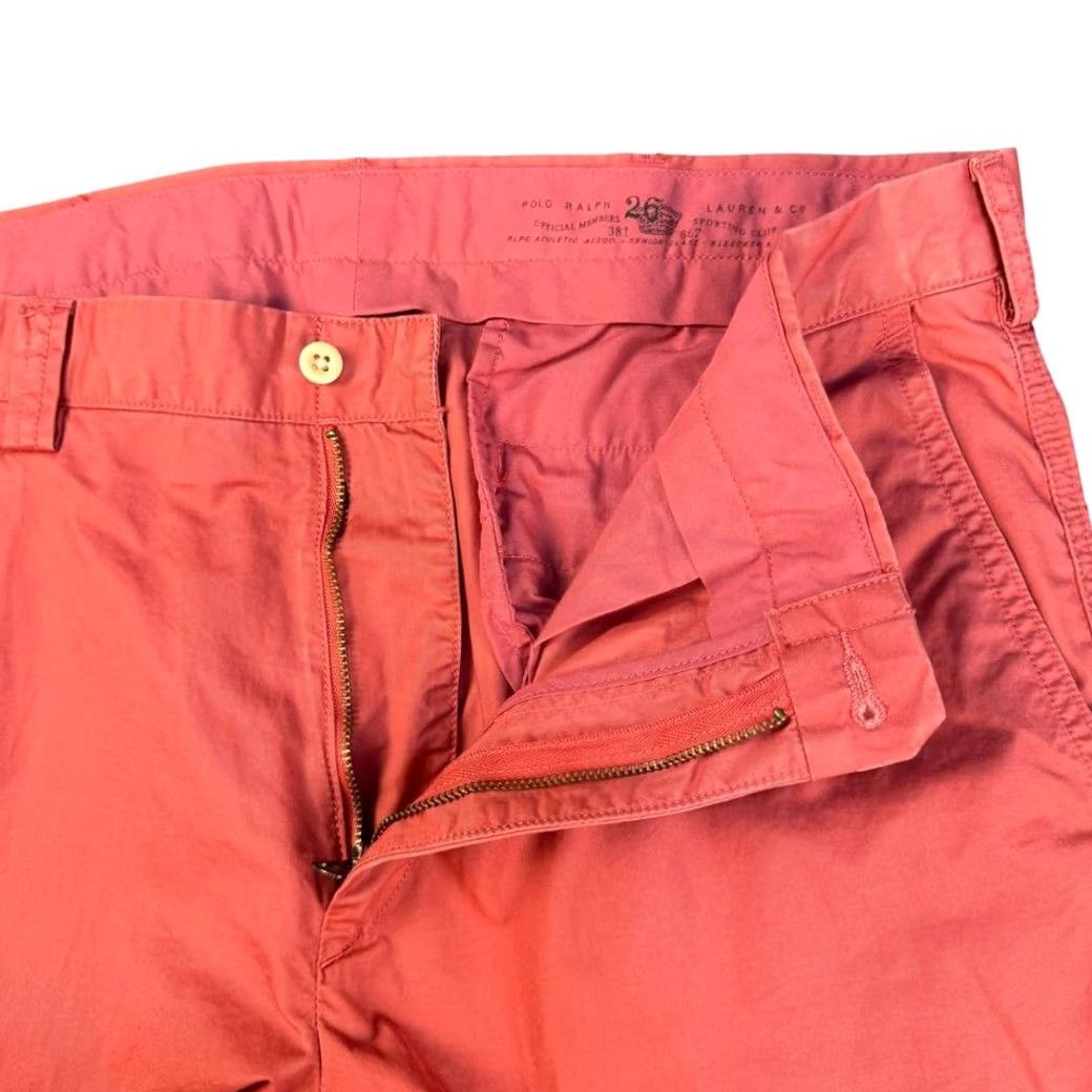 Polo Ralph Lauren VINTAGE Polo Ralph Lauren Chino Pants 36x30 Suffield Pima Cotton Salmon Men Regular 36 Pink 90s Mens Size US 36 / EU 52 - 2 Thumbnail