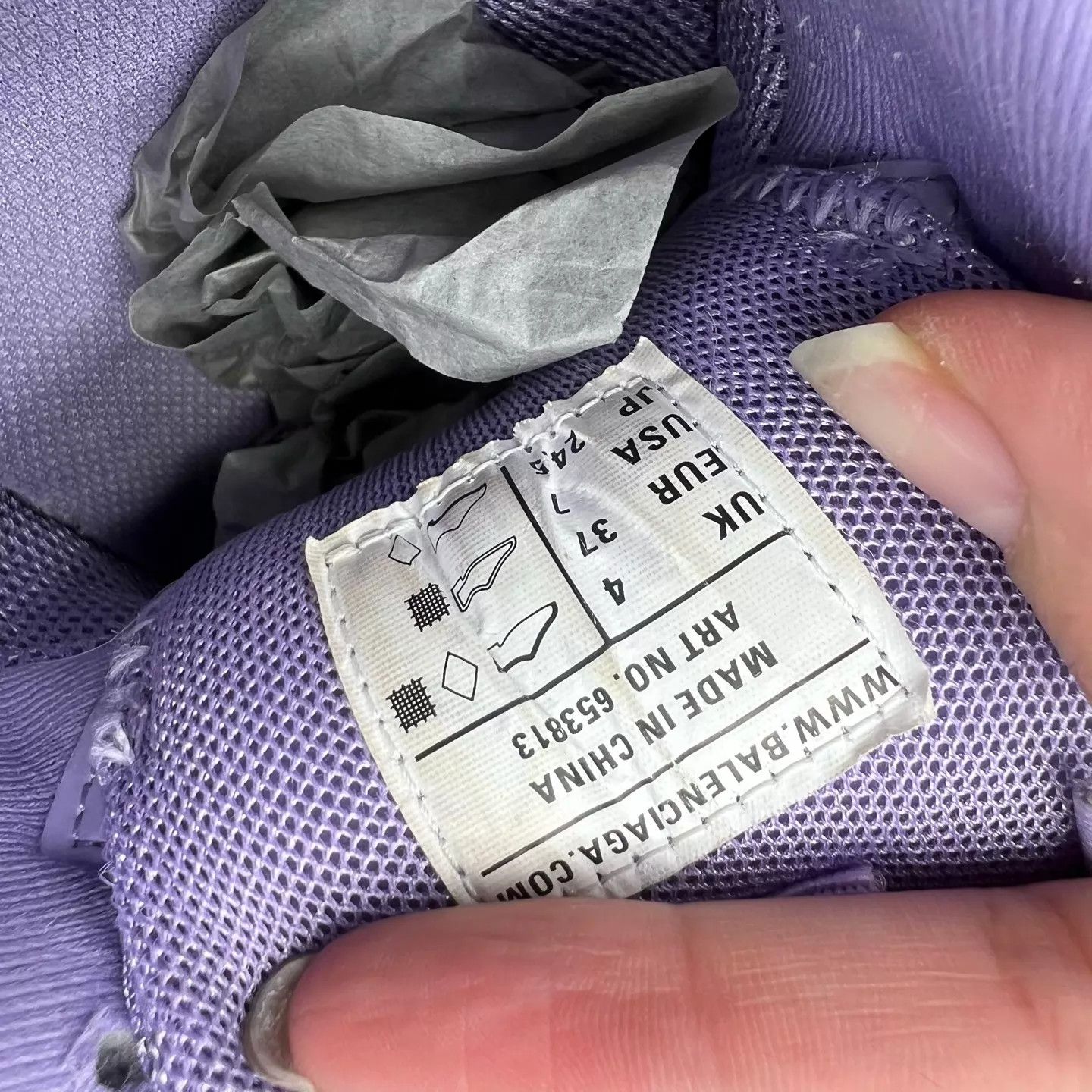 Balenciaga BALENCIAGA Track Slide Lavender 37 Like New Size US 6.5 / IT 36.5 - 7 Thumbnail