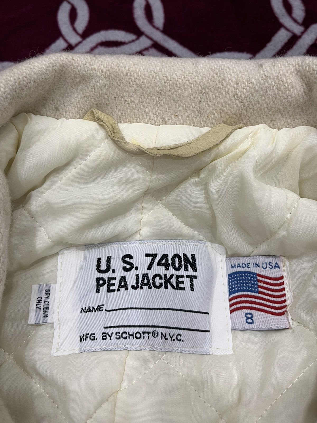 Schott Vintage Schott NYC US 740N Wool Pea Coat Jacket Size M / US 6-8 / IT 42-44 - 10 Thumbnail