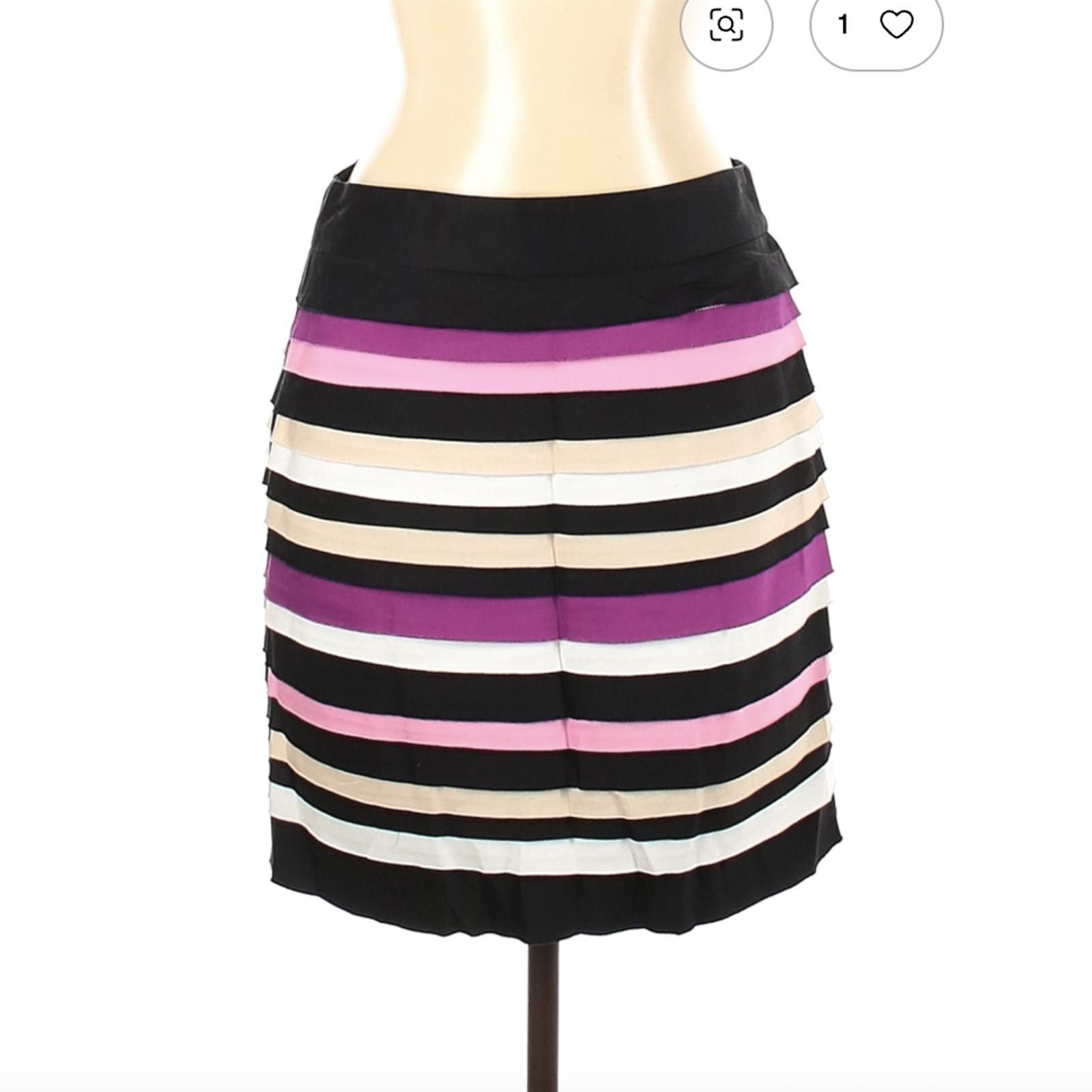 Other White House Black Market Striped Casual Skirt Size 10 Size 32" / US 10 / IT 46 - 1 Thumbnail