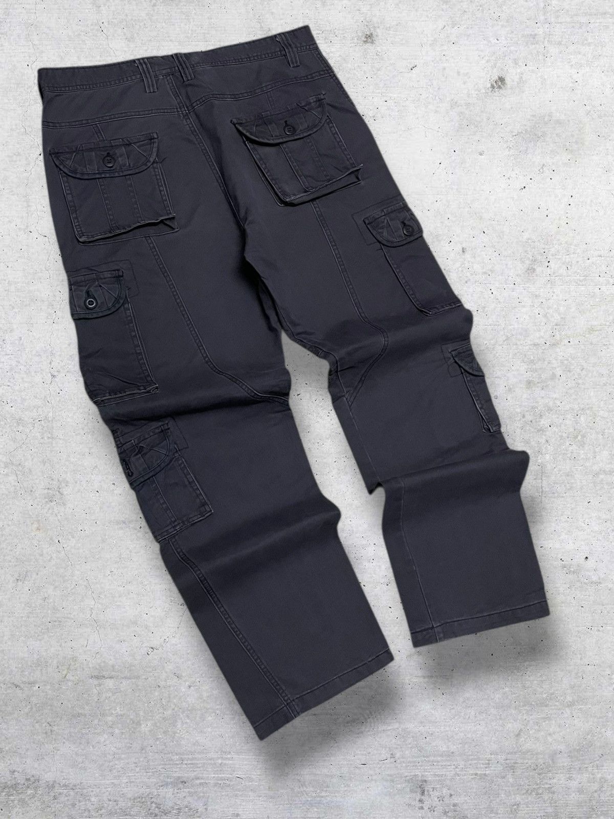 Japanese Brand VINTAGE QIANYIGE JAPAN 90S DESIGNER UTILITY COMBAT CARGO Size US 33 - 11 Thumbnail