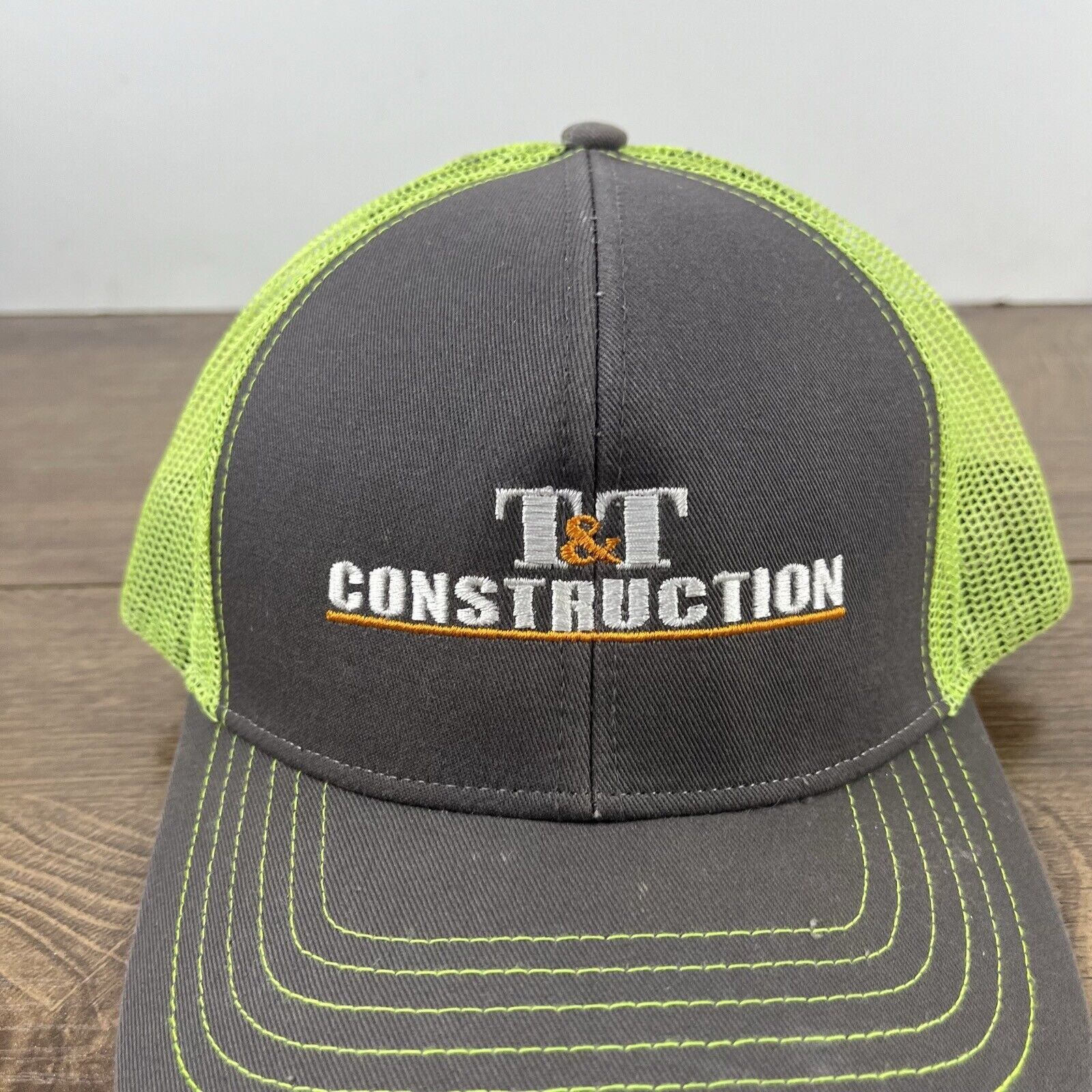 Other T&T Construction Hat Gray Cap Adjustable Hat Gray Adult Fit Size ONE SIZE - 7 Thumbnail