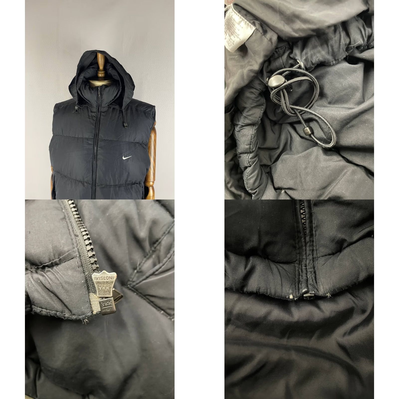 Nike Nike Mens Puffer Down Vest Size XL Black Polyester Sleeveless Windbreaker Size US XL / EU 56 / 4 - 10 Thumbnail