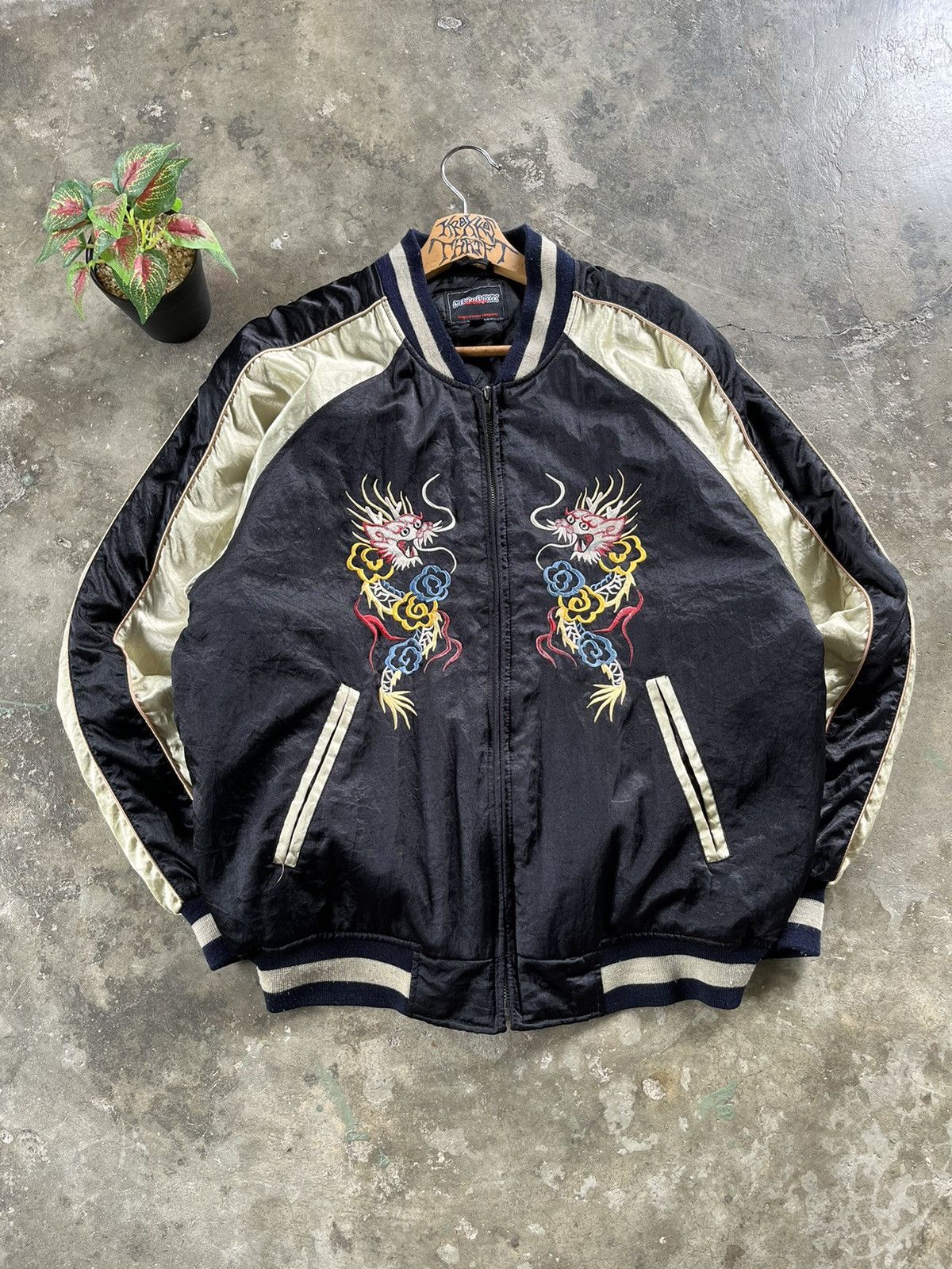 Japanese Brand × Vintage 🔥Vintage Sukajan Souvenir Embroidery Zipper Jacket Japan Size US M / EU 48-50 / 2 - 2 Thumbnail