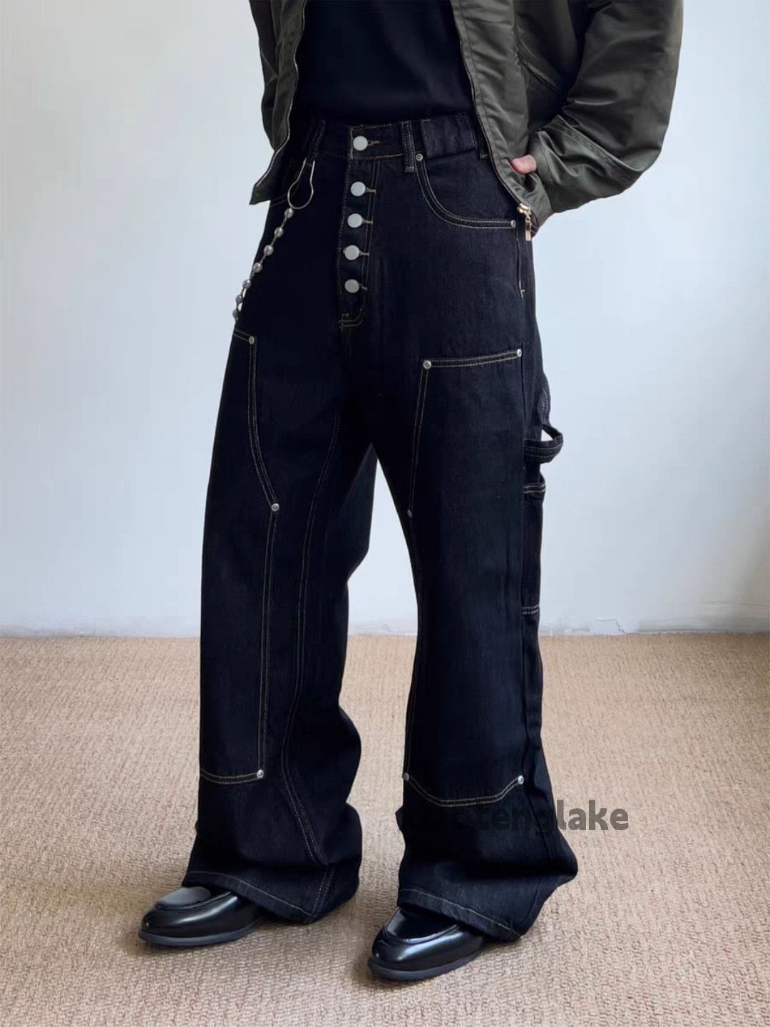 Jean xtl vintage loose baggy skate hiphop carpenter cargo jeans Size US 28 / EU 44 - 7 Thumbnail