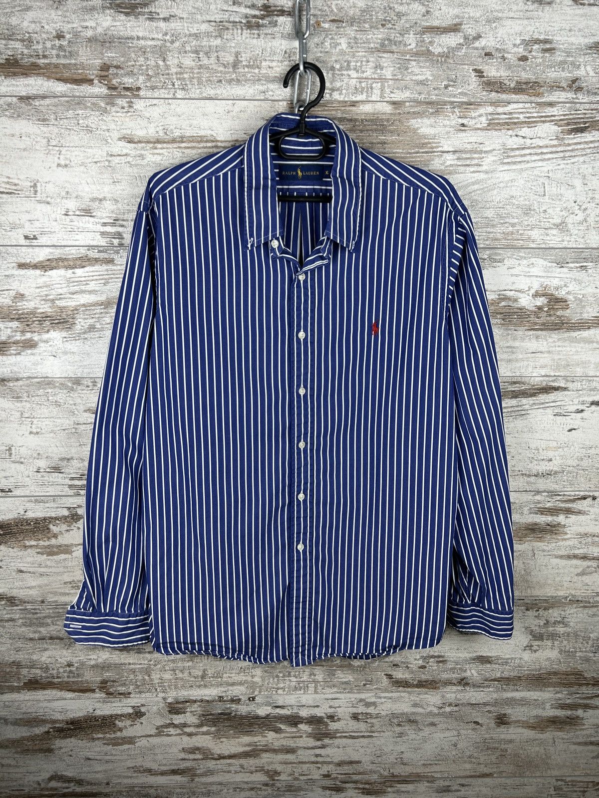 Polo Ralph Lauren × Vintage Mens Vintage Polo Ralph Lauren Stripes shirts button up rare Size US XL / EU 56 / 4 - 2 Thumbnail