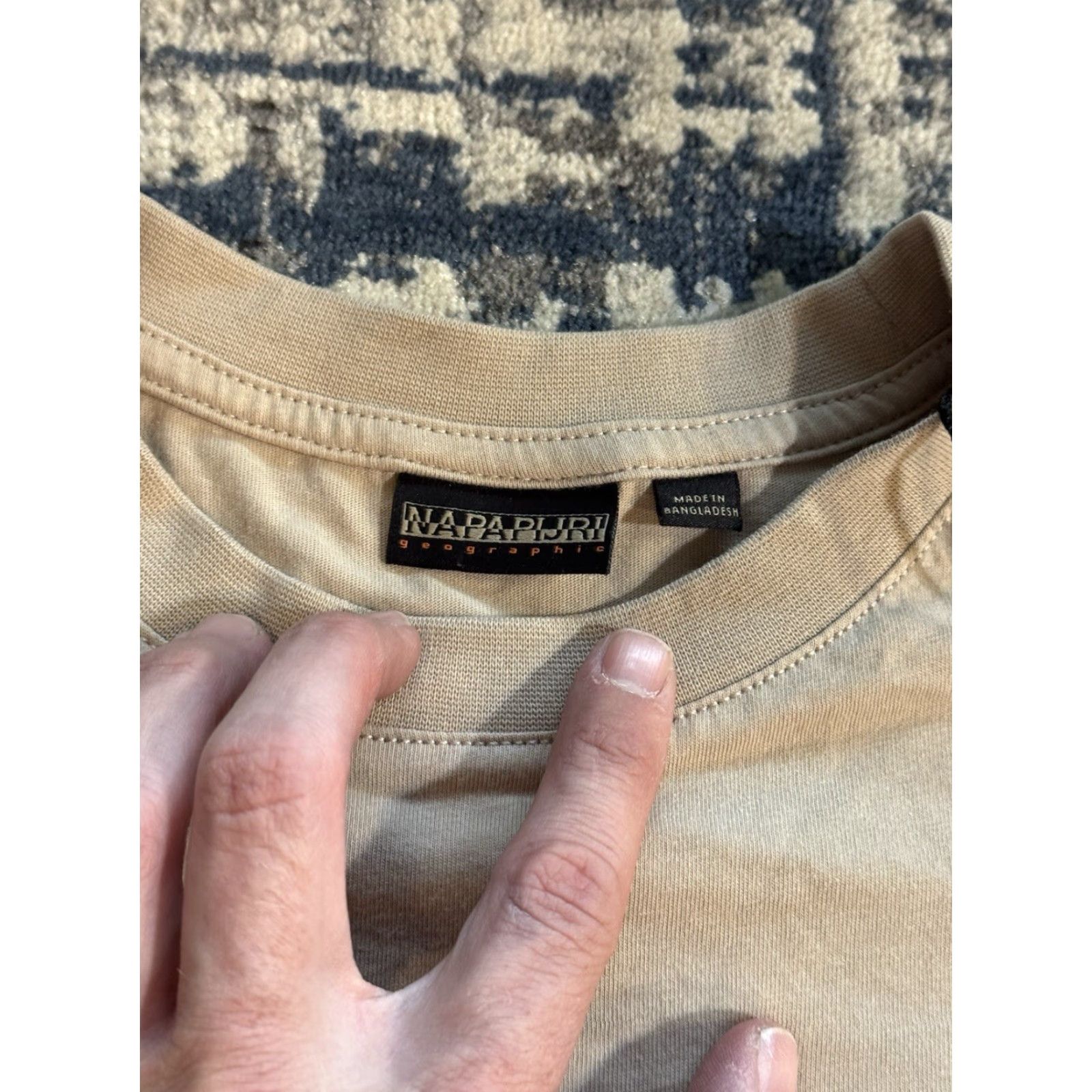 Napapijri Napapijri T-Shirt Beige Crew Neck Short Sleeve Logo Regular Size S Men NWT NWT Size US S / EU 44-46 / 1 - 5 Thumbnail